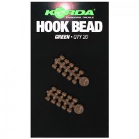 Korda zarážky na háček Hook Bead green 20ks