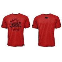 Lucky John triko T-Shirt Red vel. XL