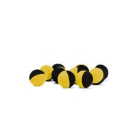 Delphin pěnové boilies THE END ZIG RIG černo-žluté / 10ks 12mm