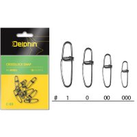 Delphin karabina Crosslock Snap BN/00 / 10ks