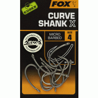 Fox háčky Edges Curve Shank X Hooks vel. 4, 10ks Micro Barbed
