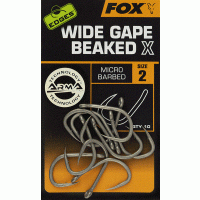 Fox háčky Edges Wide Gape Beaked X Hooks vel. 2, 10ks Micro Barbed