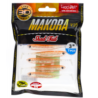 Lucky John 3D Makora Shad Tail 3" Blistr 7ks